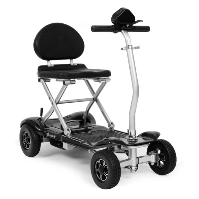 instafold folding mobility scooter black