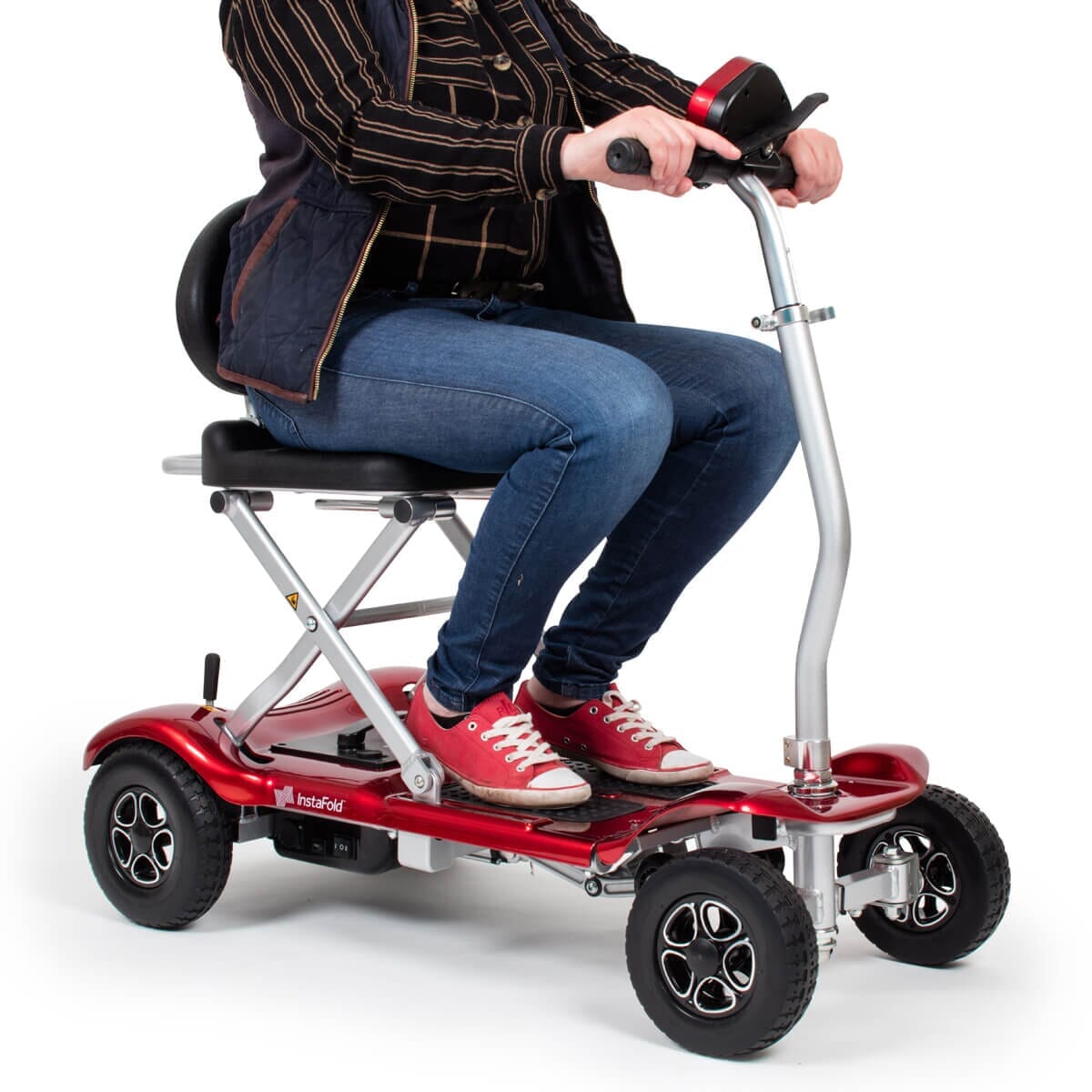 instafold folding mobility scooter in action