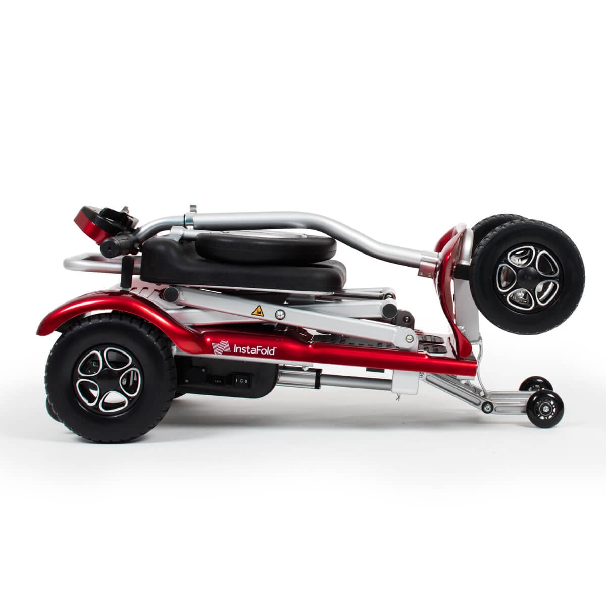 instafold folding mobility scooter red 1