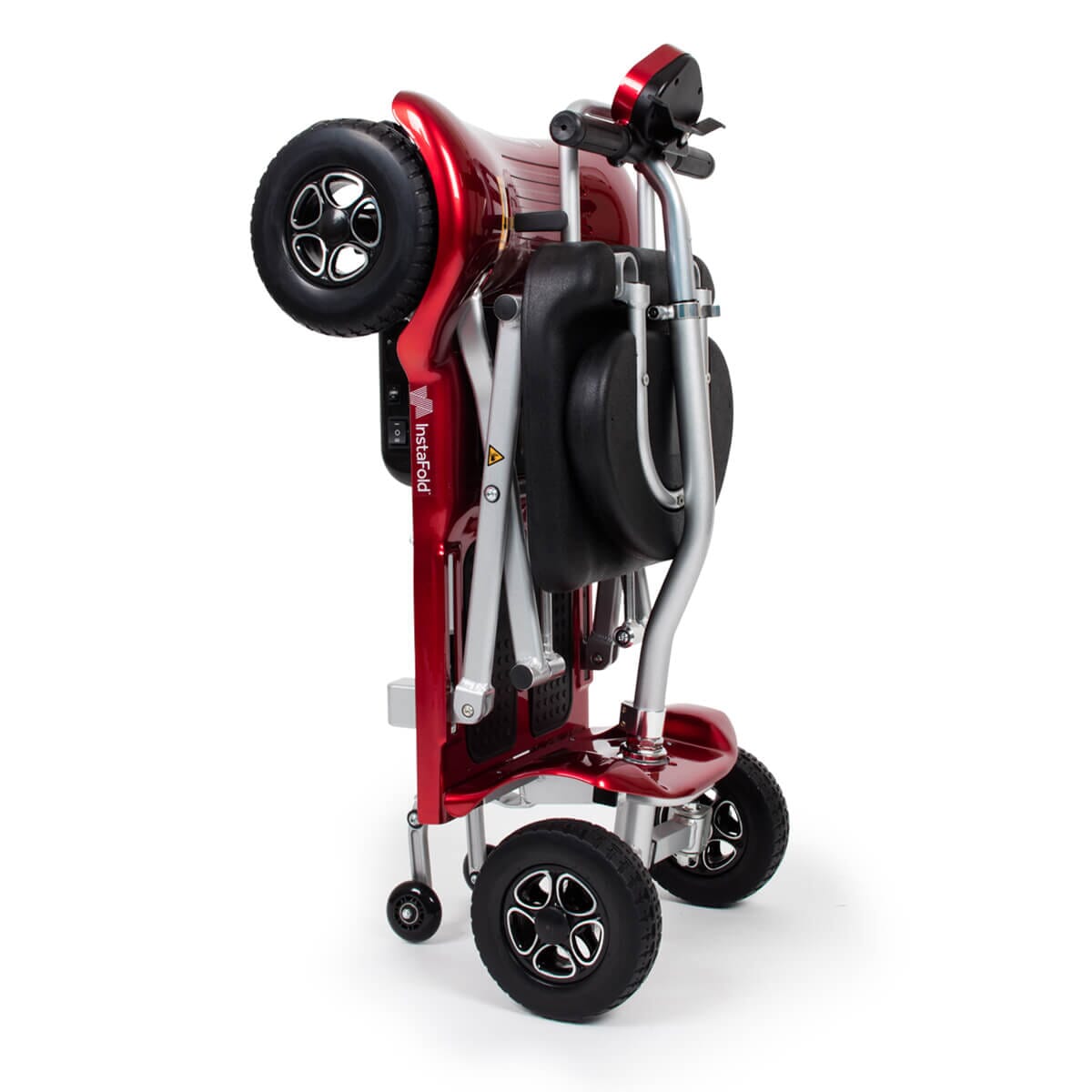 instafold folding mobility scooter red 3