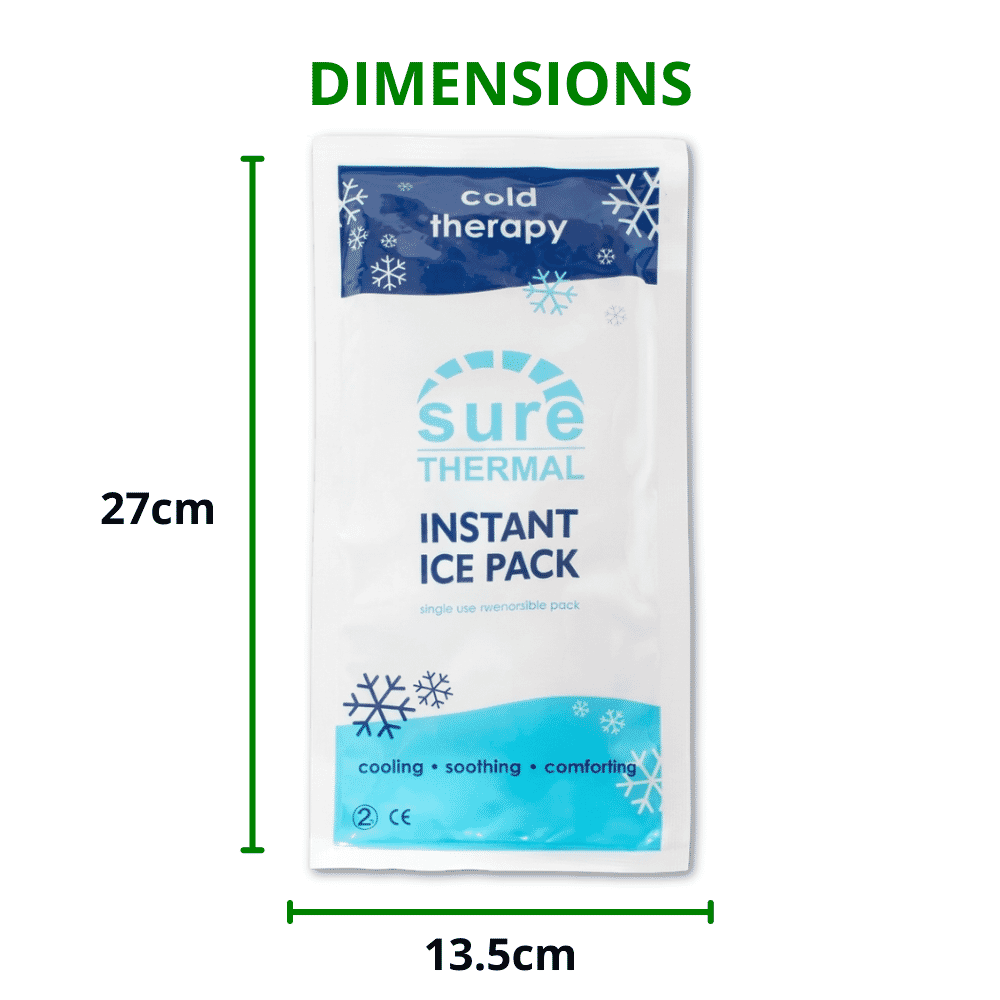 instant ice pack dimensions