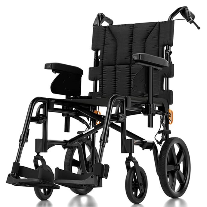 invacare action 2 attend control wheelchair from front