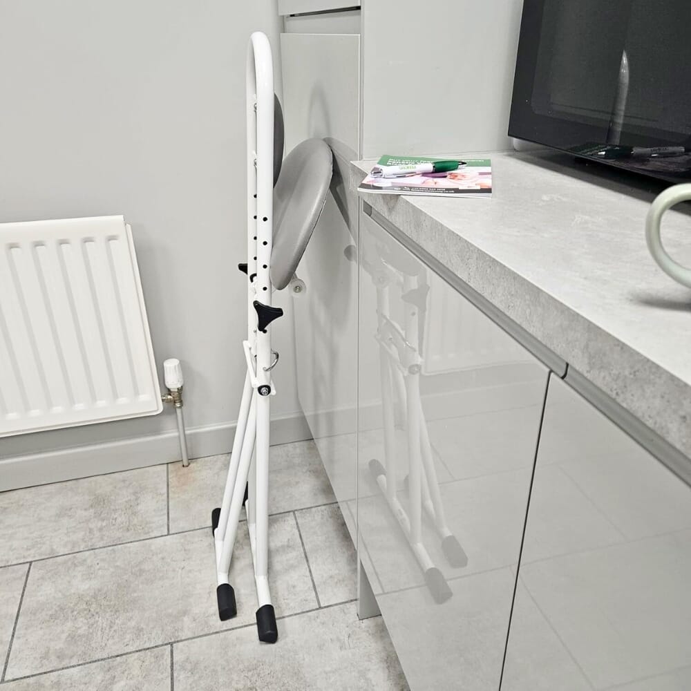 ironing perching stool folded