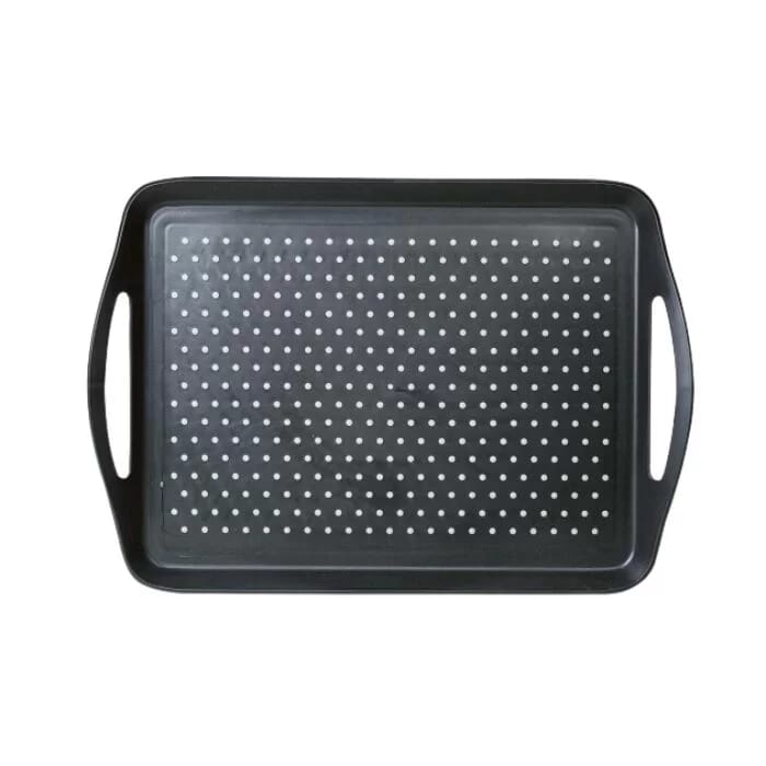isagi non slip dinner tray black white