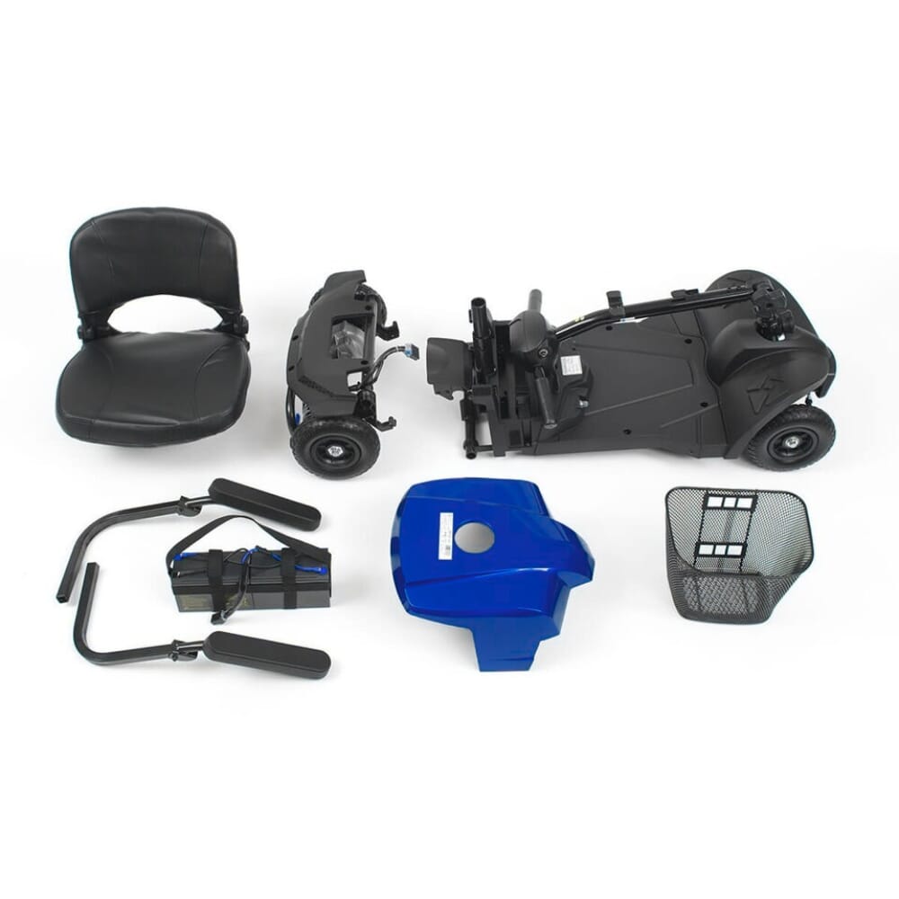 jaunt lite mobility scooter blue dismantled