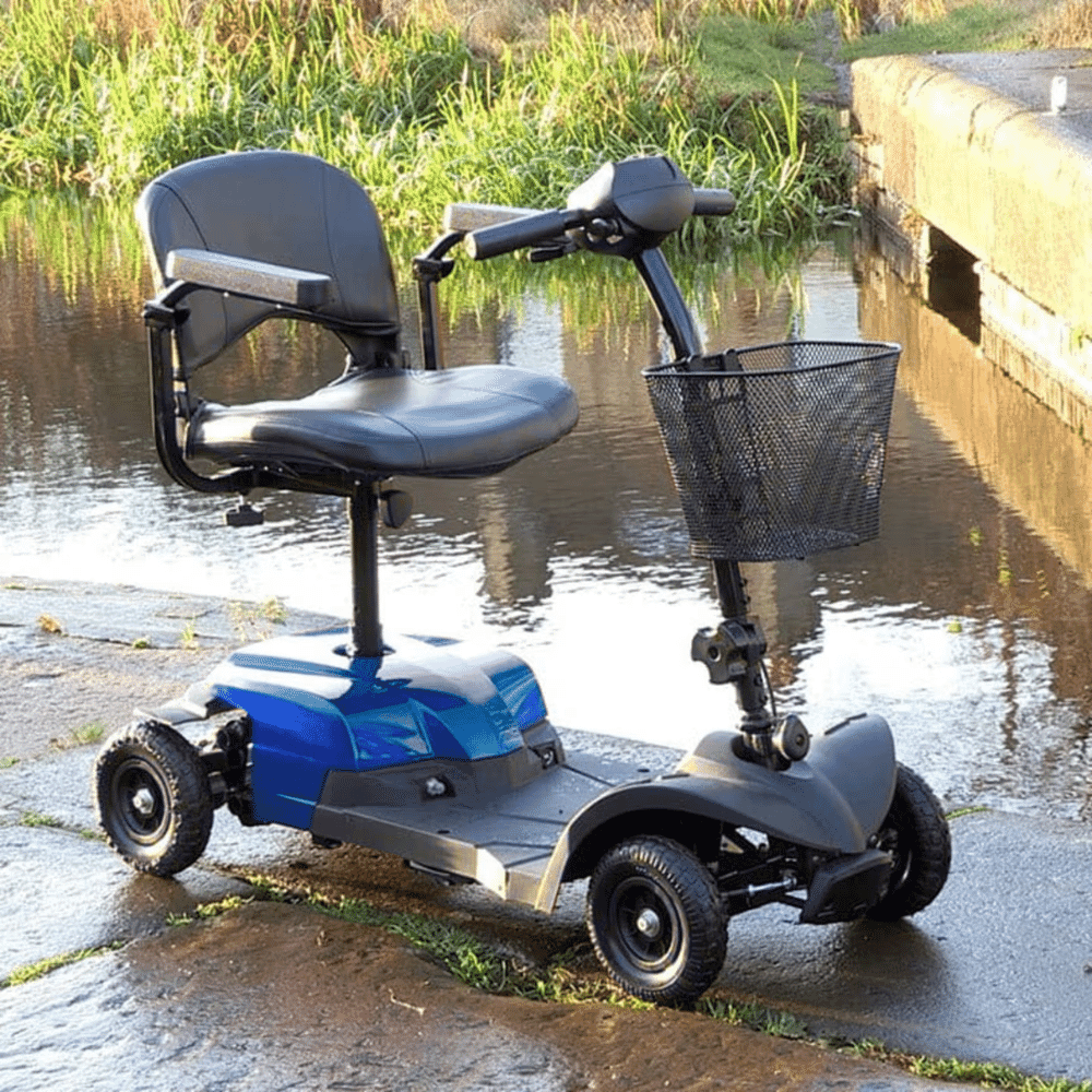 jaunt lite mobility scooter blue lifestyle