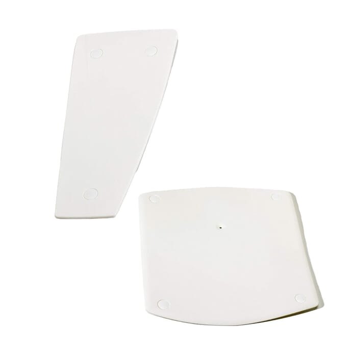 kanjo slimline seat and backrest white