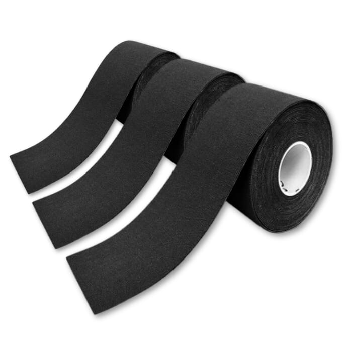 kinesiology tape black pack of 3