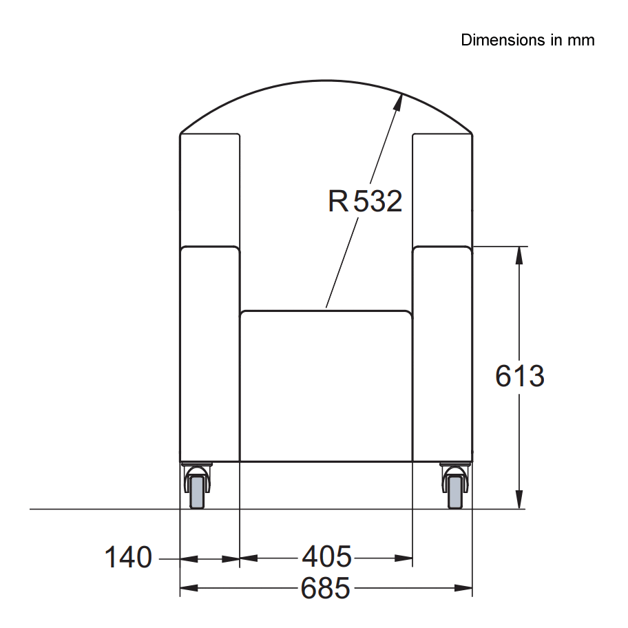 kirton stirling chair diagram front