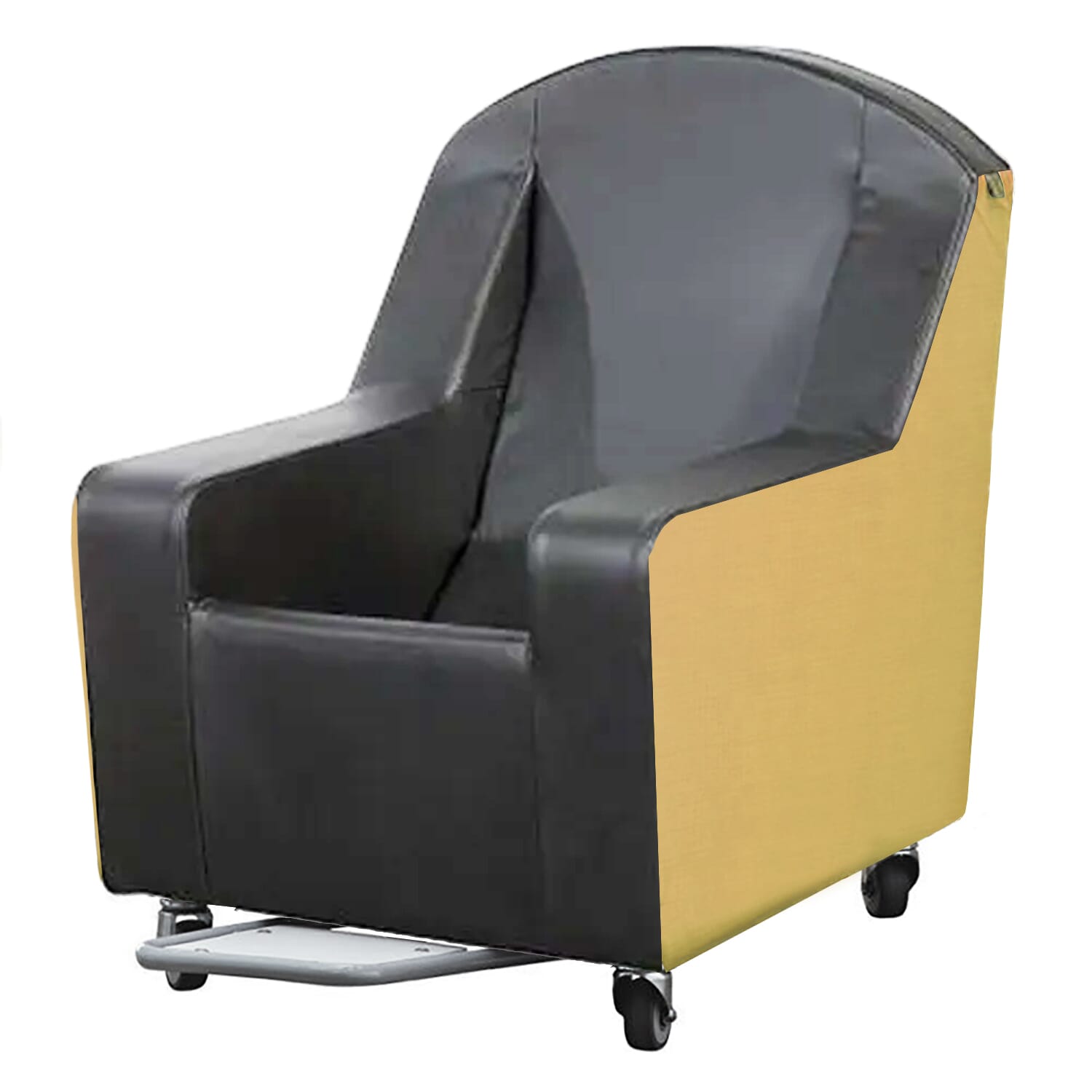 View Kirton Stirling Chair with Sliding Footrest Graphite Dartex Fawley Vinyl information