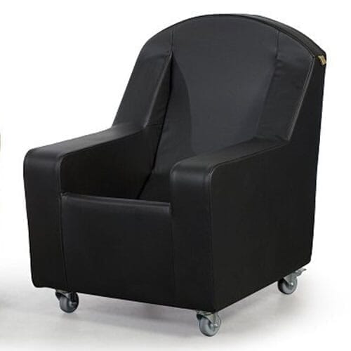 Kirton Stirling Chair - Black Dartex - Caversham Vinyl - Graphite ...