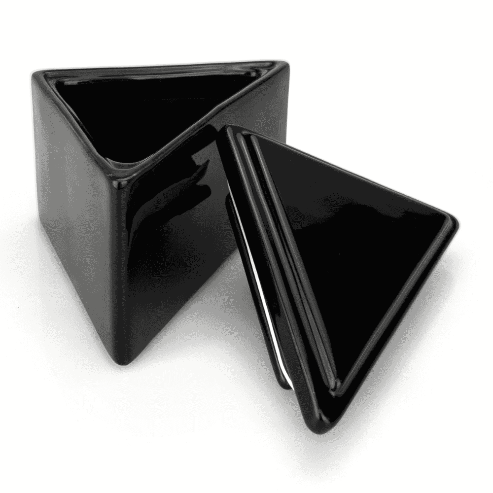 kitchen storage container black small open