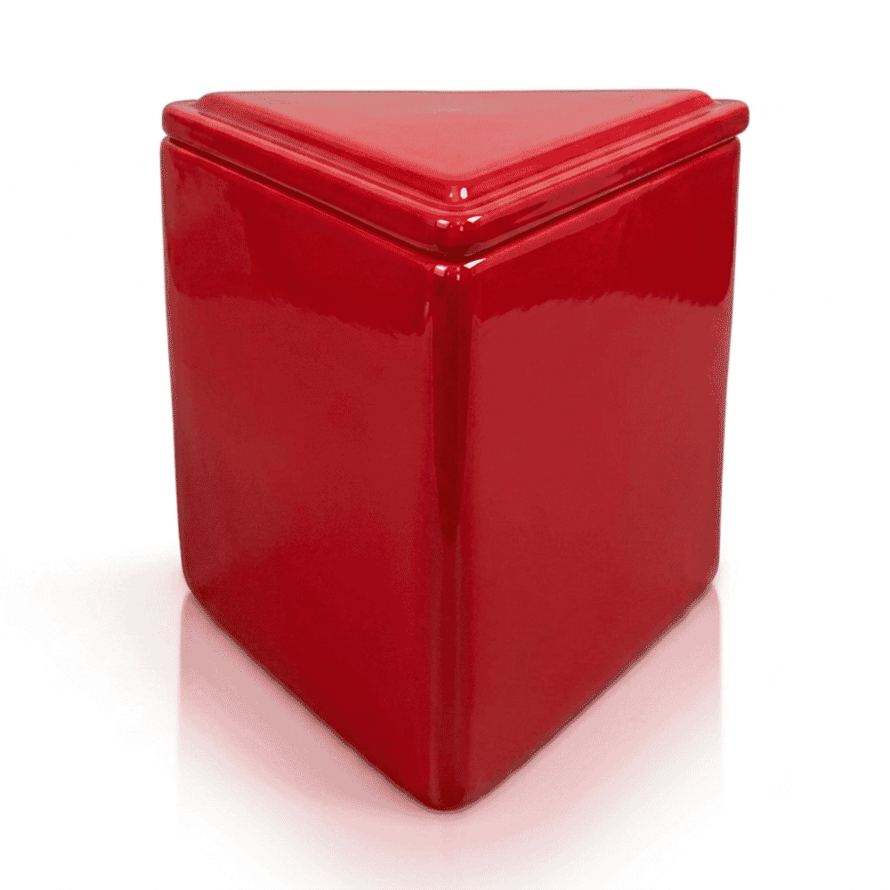 kitchen storage container red medium