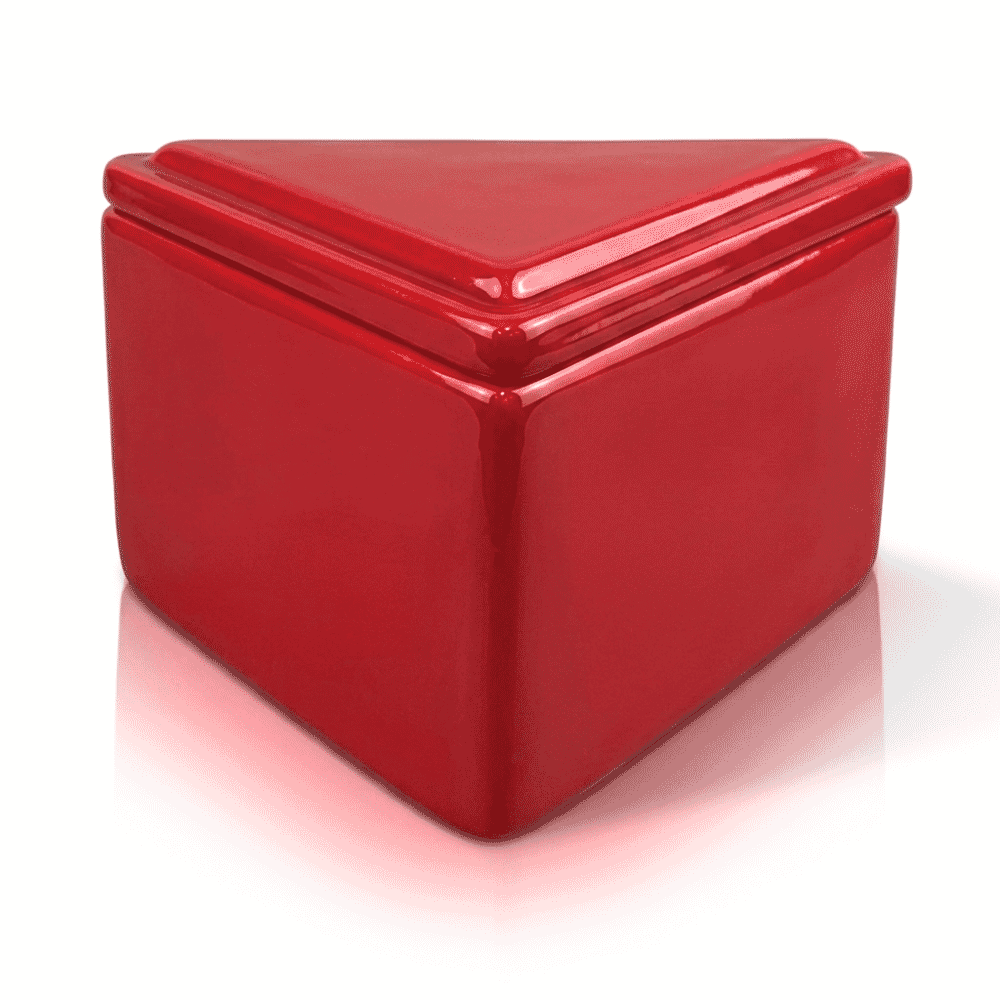 kitchen storage container red small