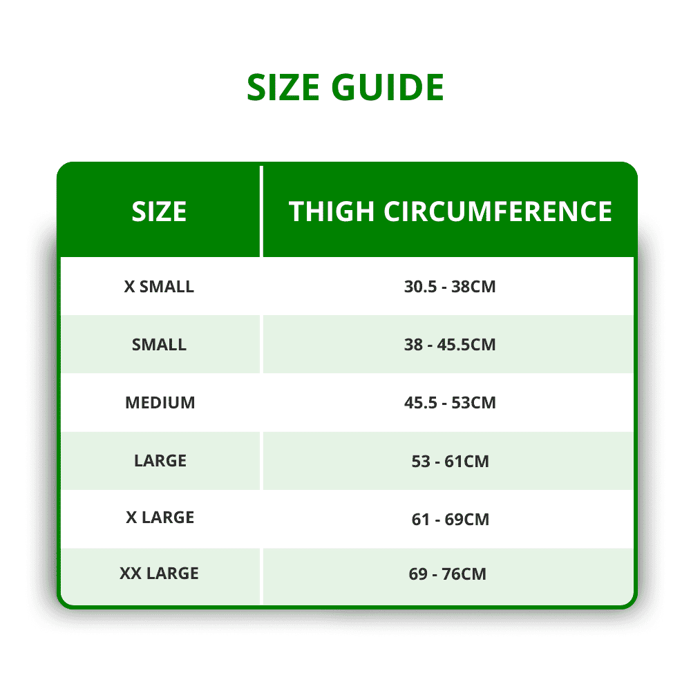 knee brace size guide