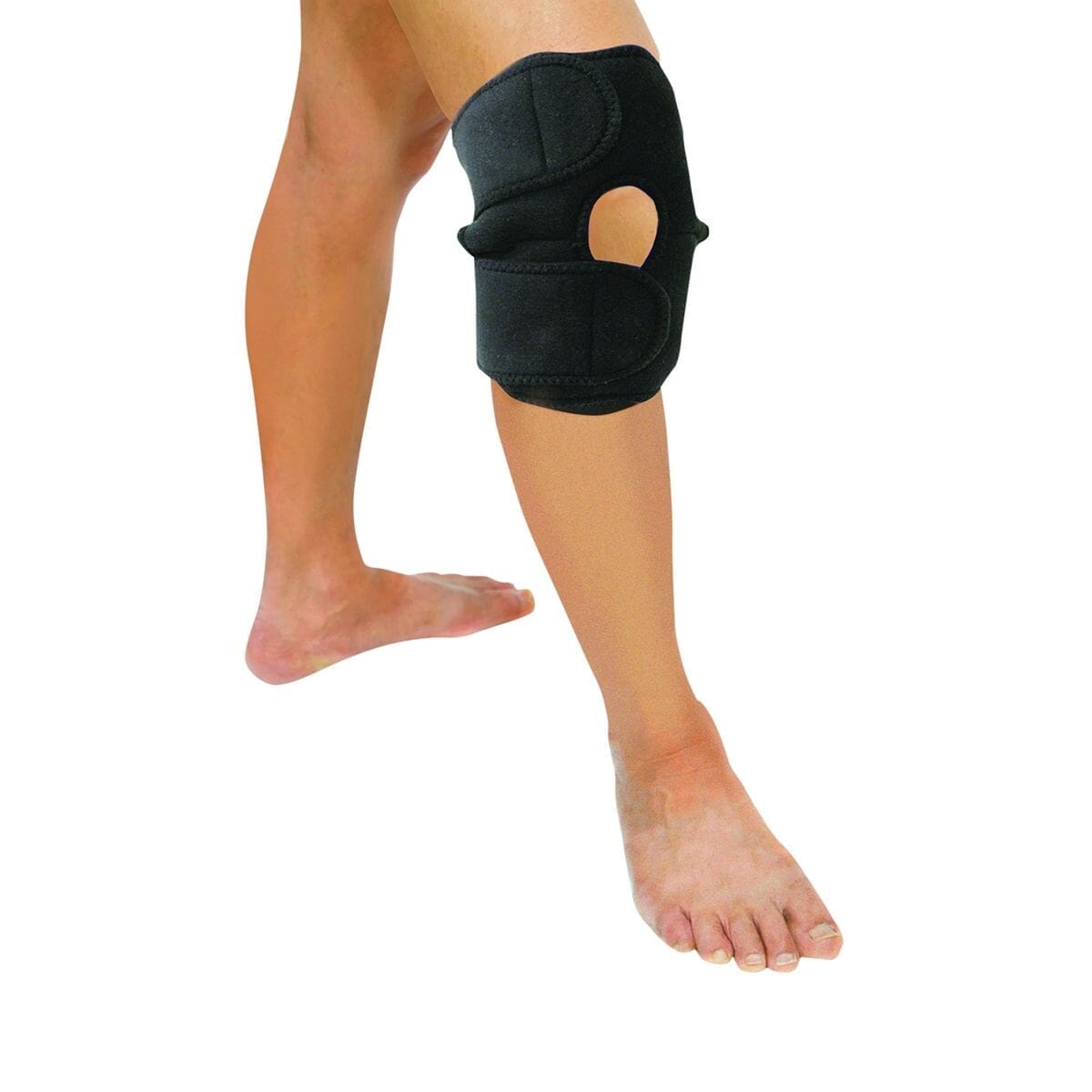knee heat pad in use