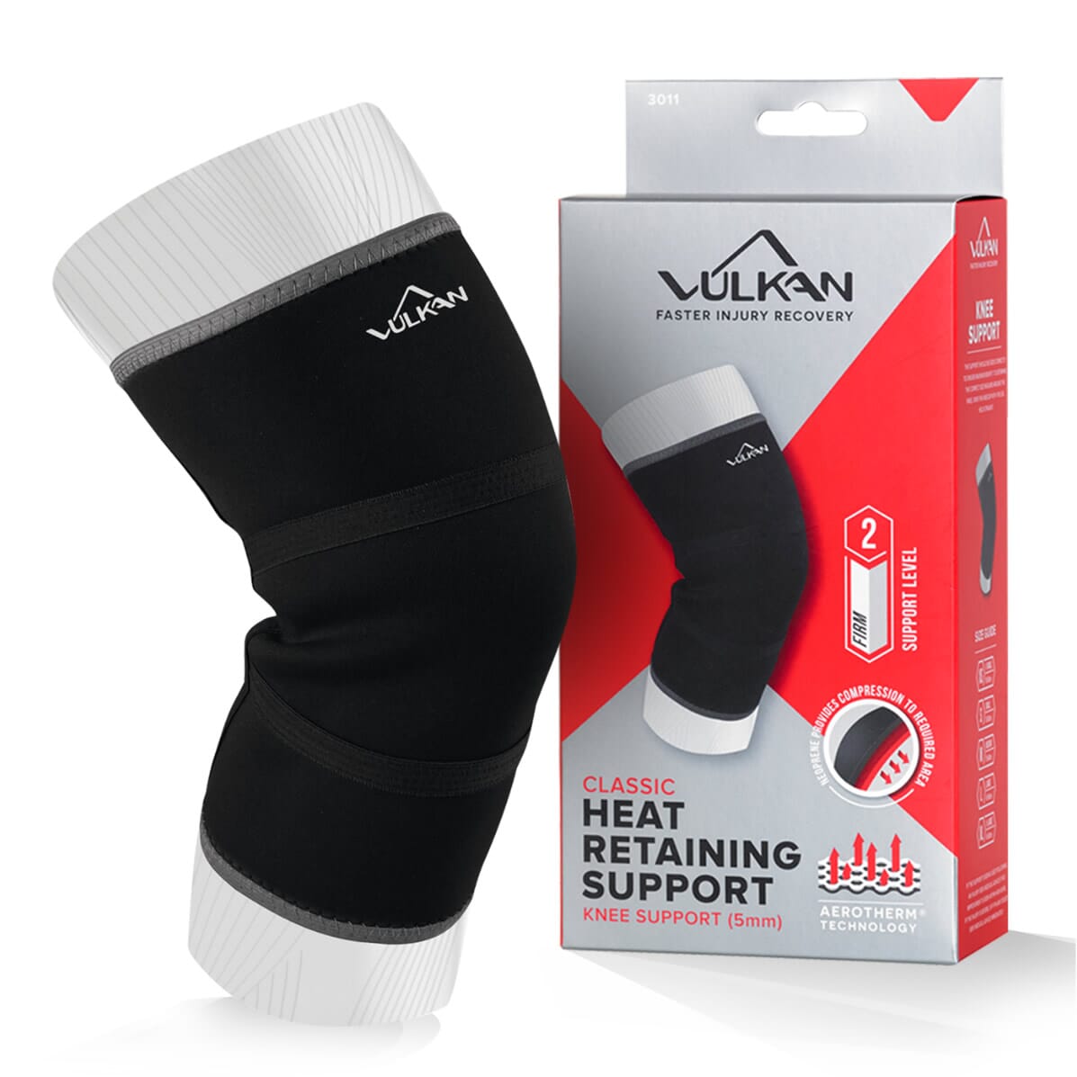 View Knee Support Vulkan XLarge 3mm thick information