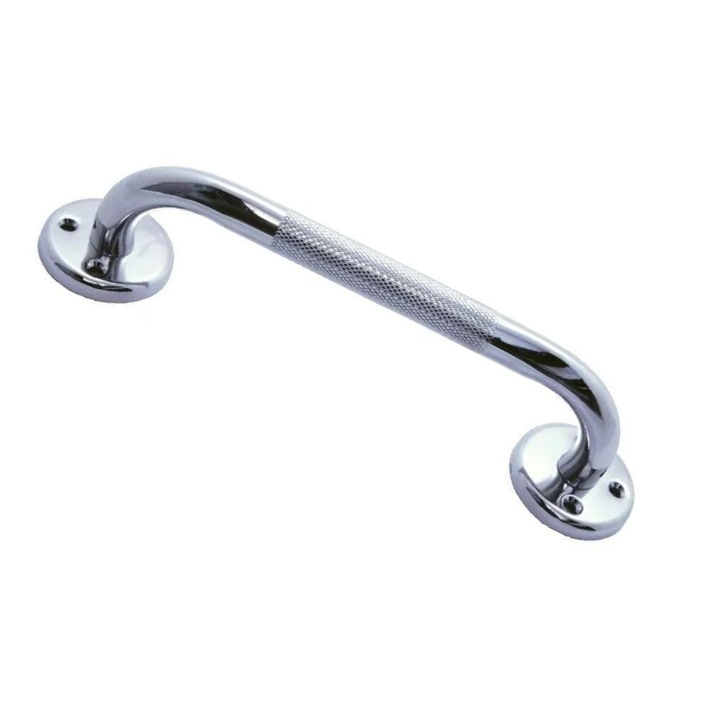 View Knurled Chrome Steel Safety Grab Rail 15 information