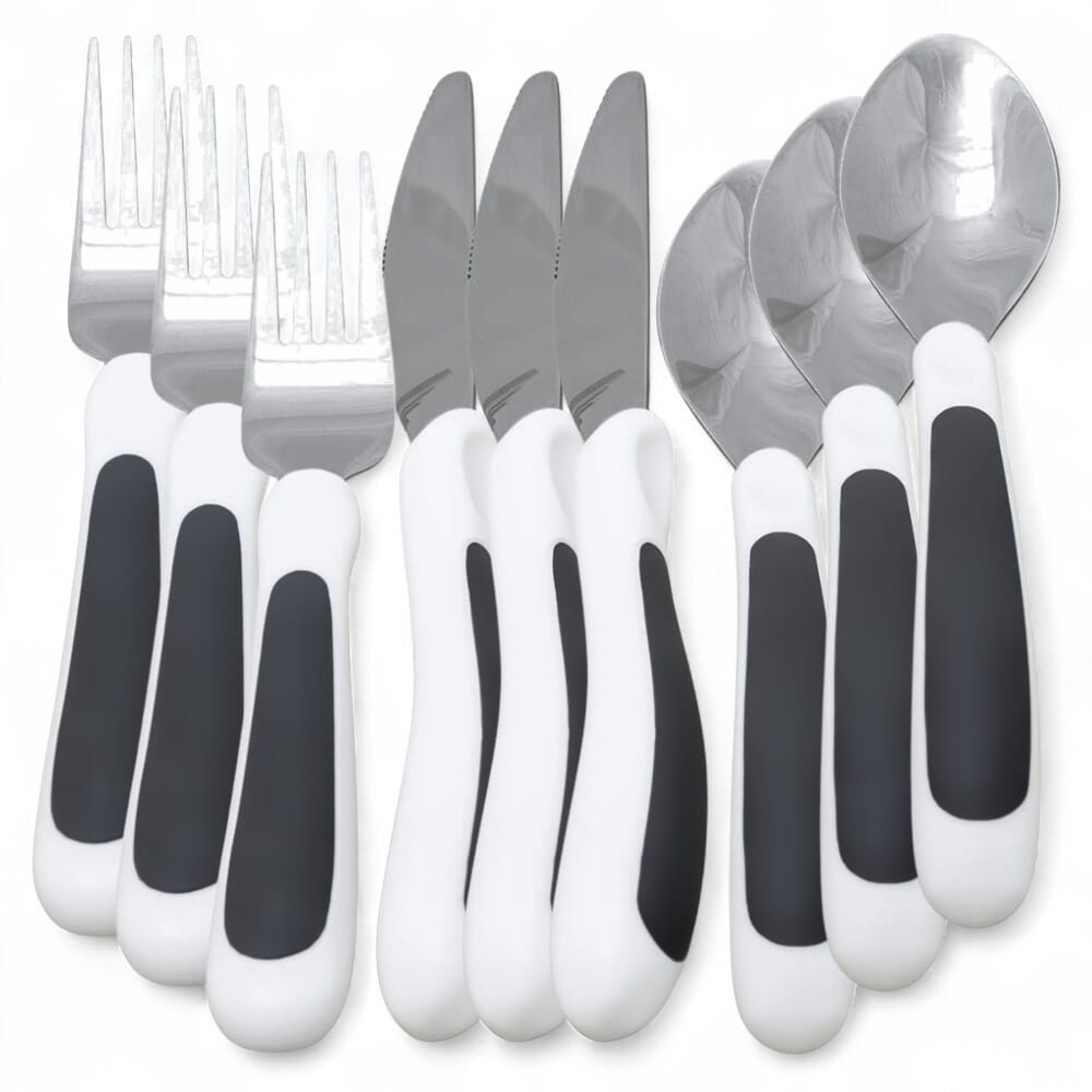 kura care adult cutlery set white pack of 3
