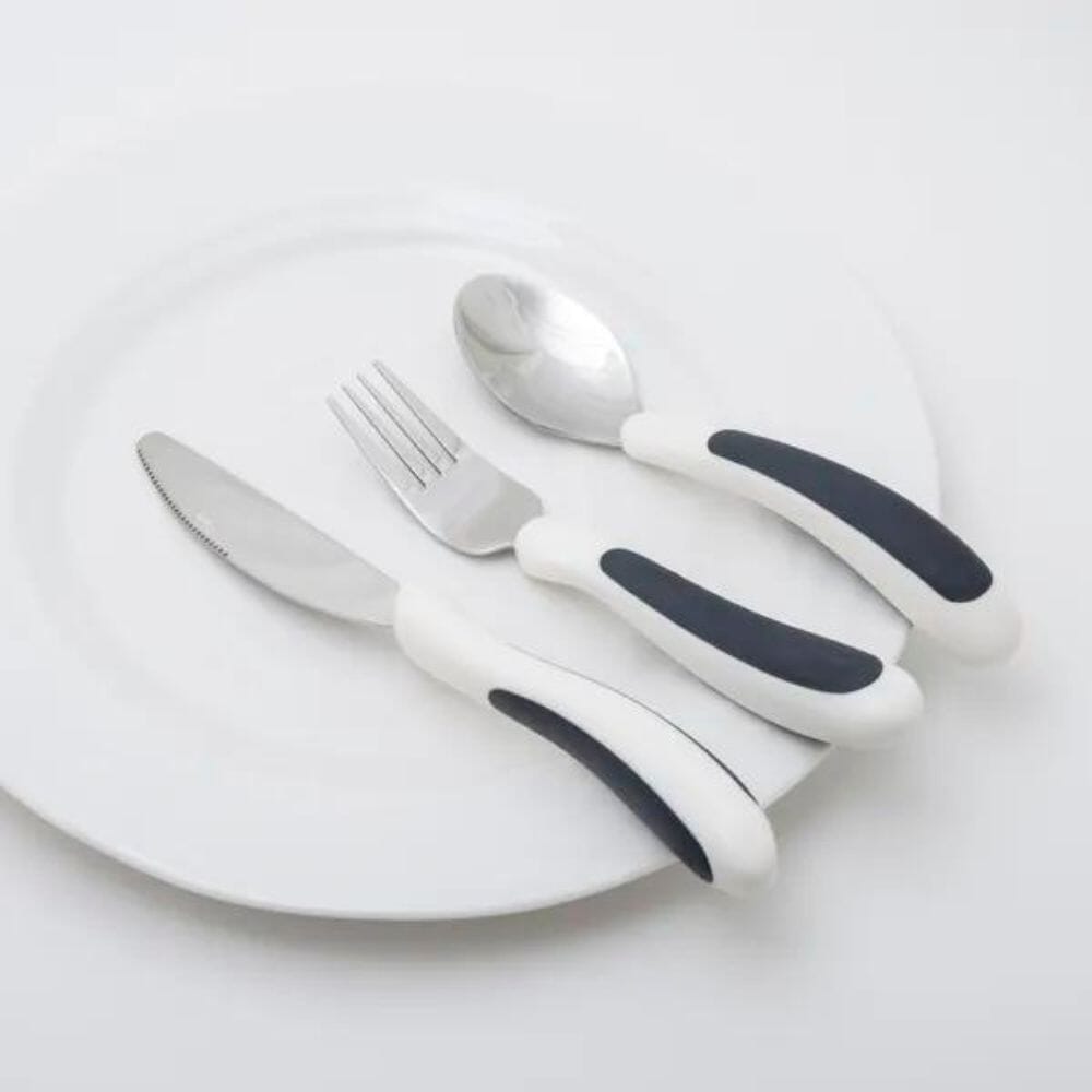 View Kura Care Cutlery Kura Care Adult Profiled Cutlery Set White information