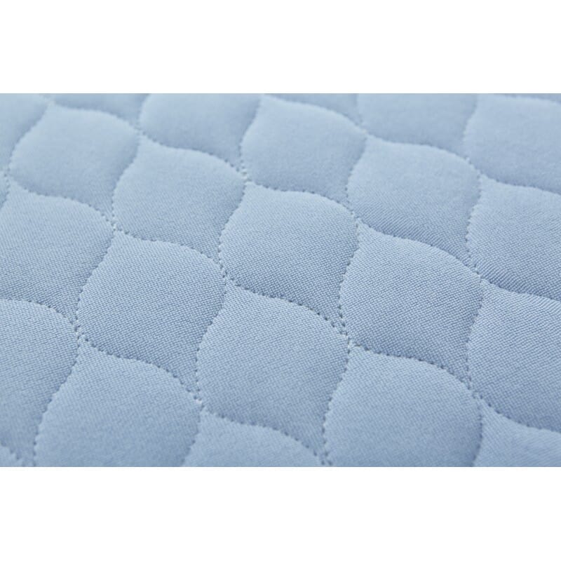kylie bed pad blue close up