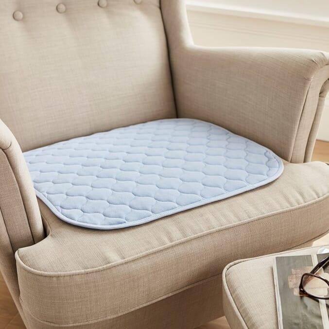 kylie chair pad 50 x 50cm blue