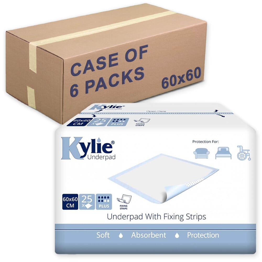 View Kylie Disposable Bed Pad 60 X 60 Case of 6 X 25 information