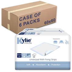 Kylie Disposable Bed Pad - 60 X 60 - Case of 6 X 25