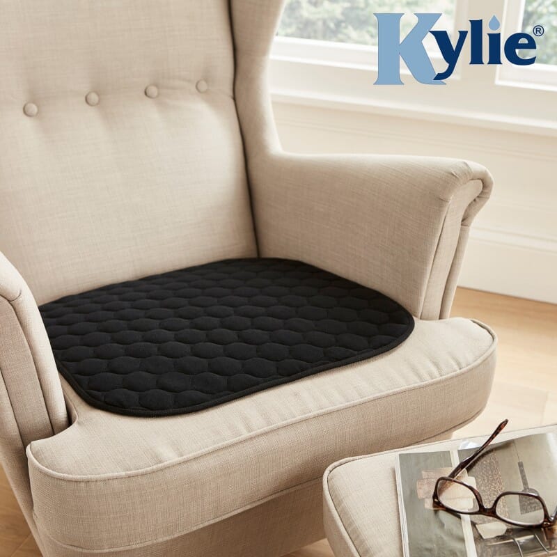 kylie washable seat pad black