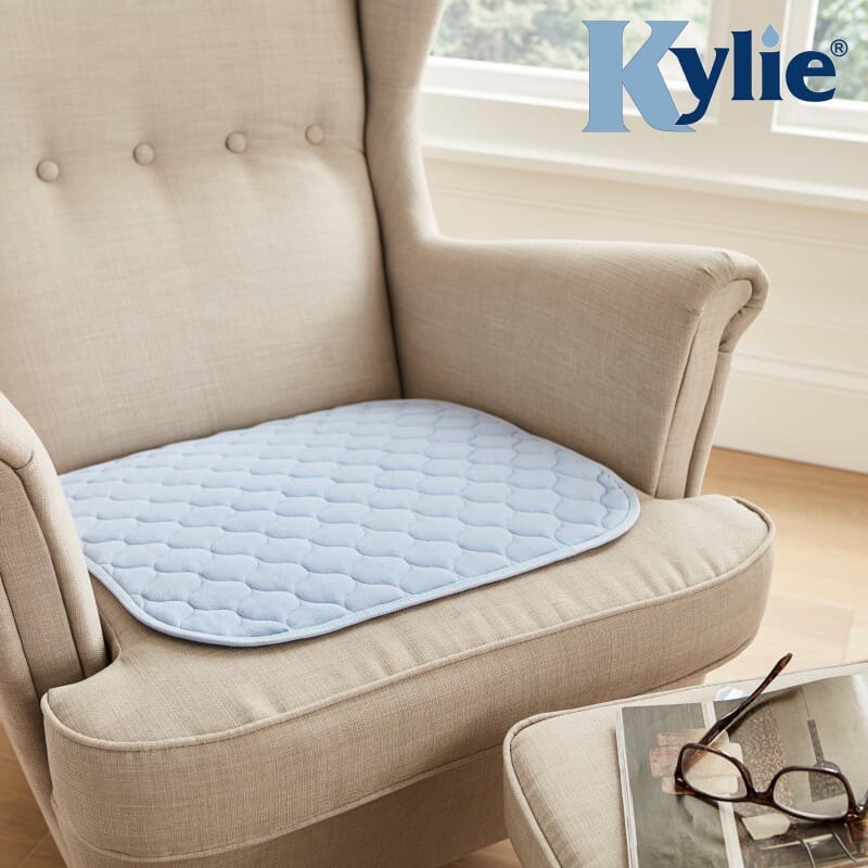 kylie washable seat pad blue