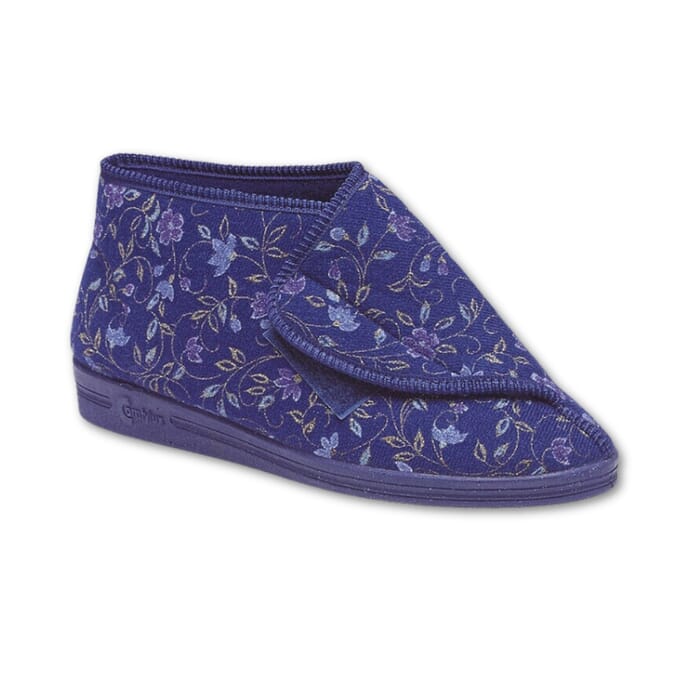 ladies andrea bootees blue floral