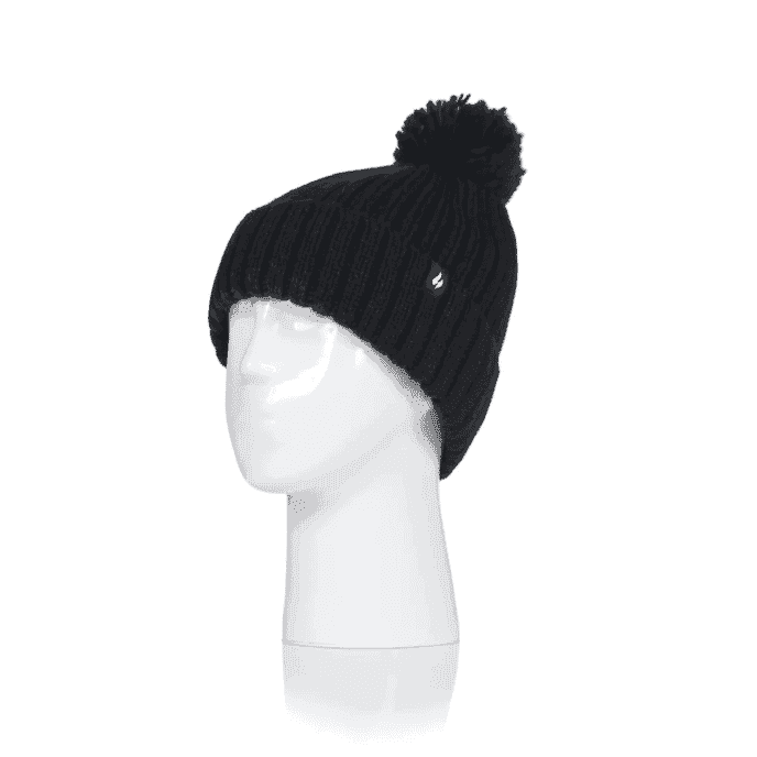 ladies arden pom hat black