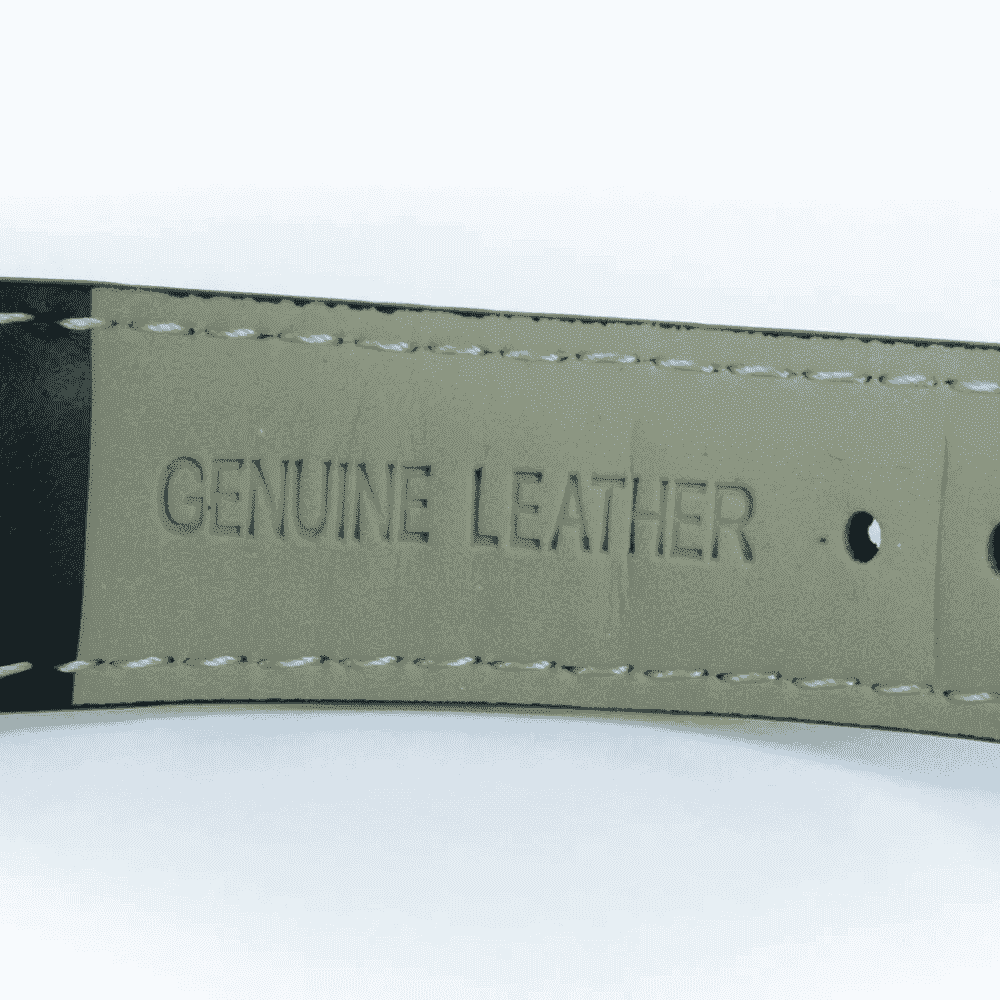 ladies atomic talking watch with genuine leather strap