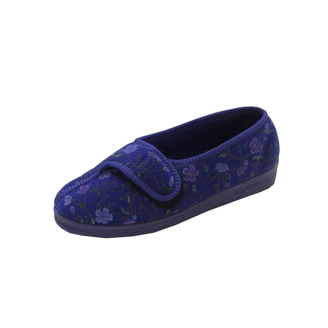 View Ladies Diana Slipper Blue Floral size 3 information