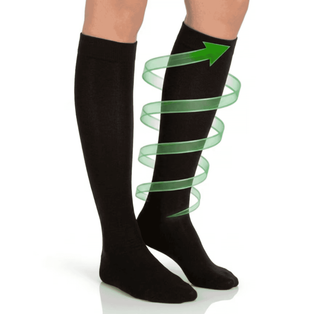ladies flight socks black