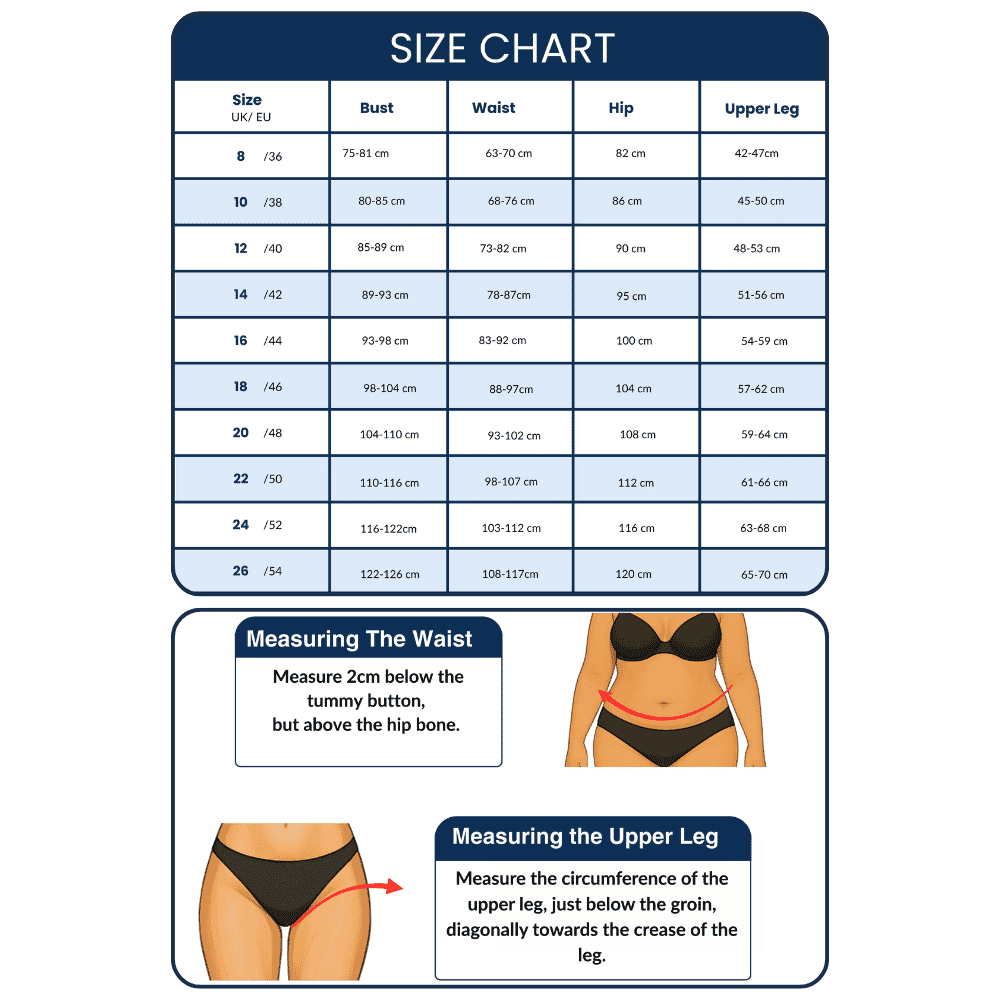 ladies incontinence tankini with briefs black floral size guide