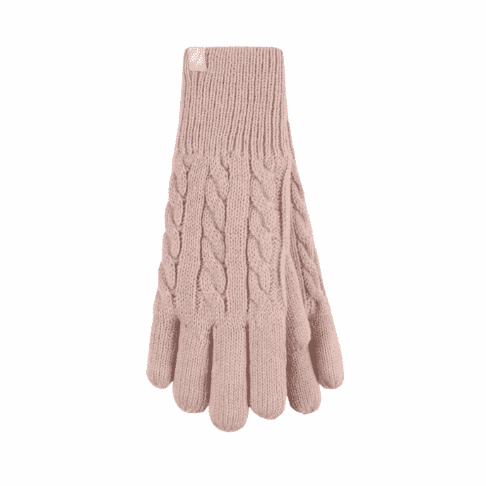 ladies willow gloves pink