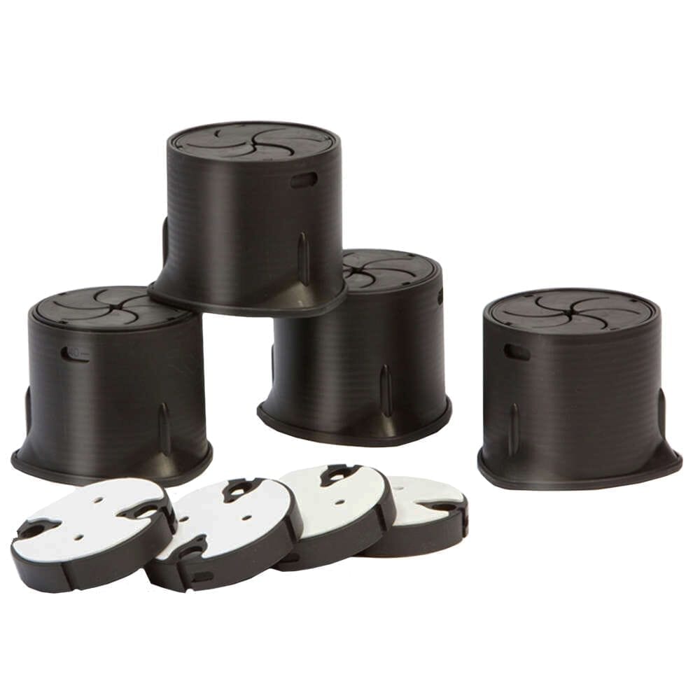 langham suregrip raisers set of 4 with block adapters