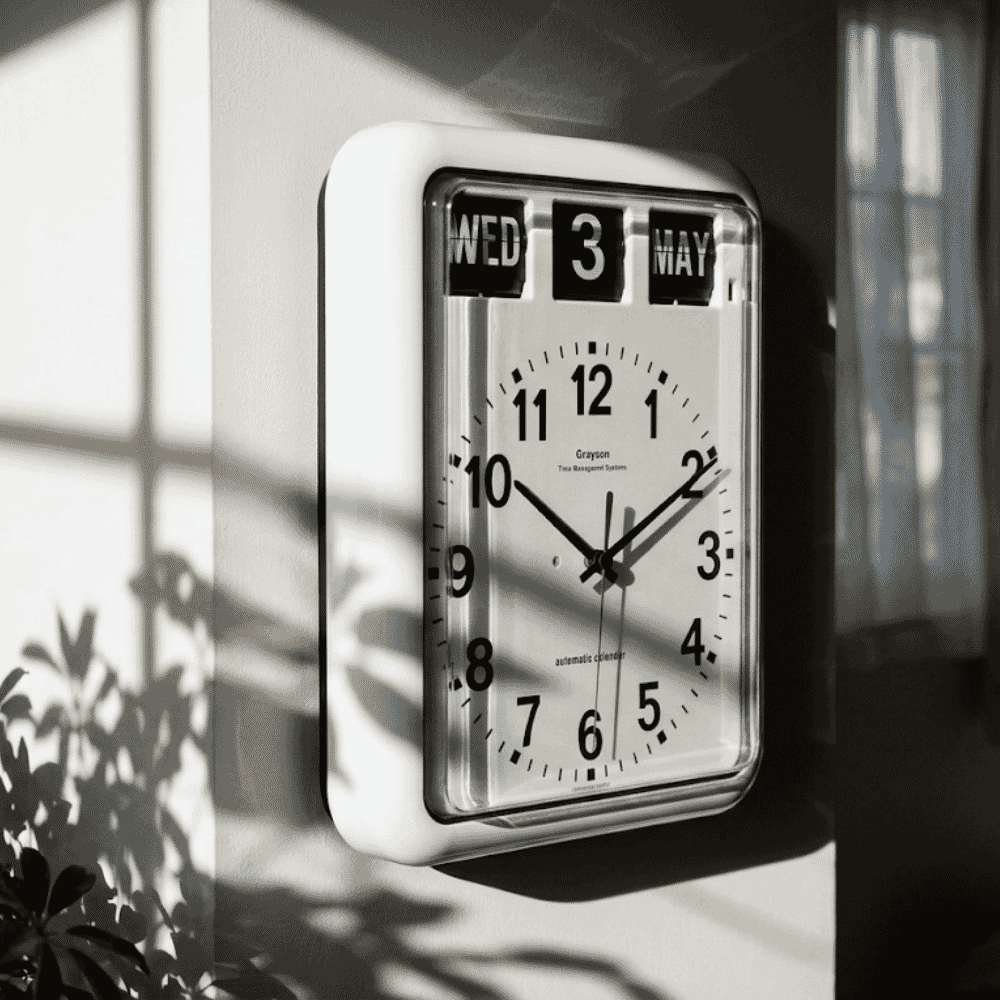 large calendar wall clock lifestyle