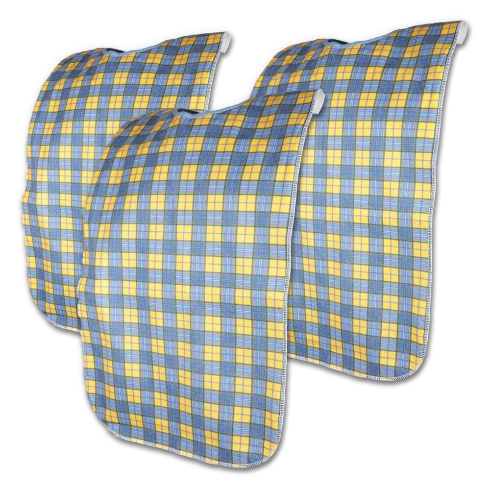 large clothing protector yellow check pack of 3