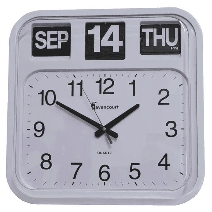 large face calendar wall clock