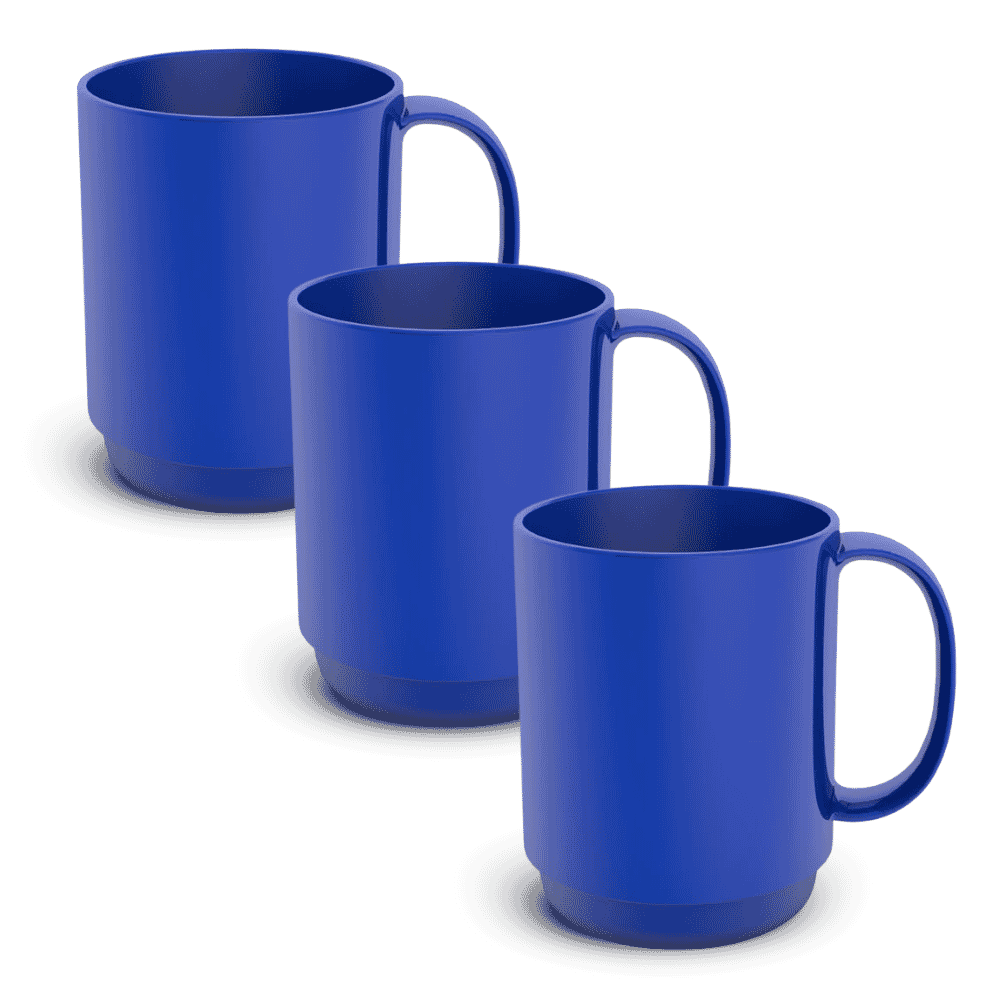 large mug blue pack of 3
