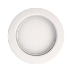 Large Plate with Sloped Base - White