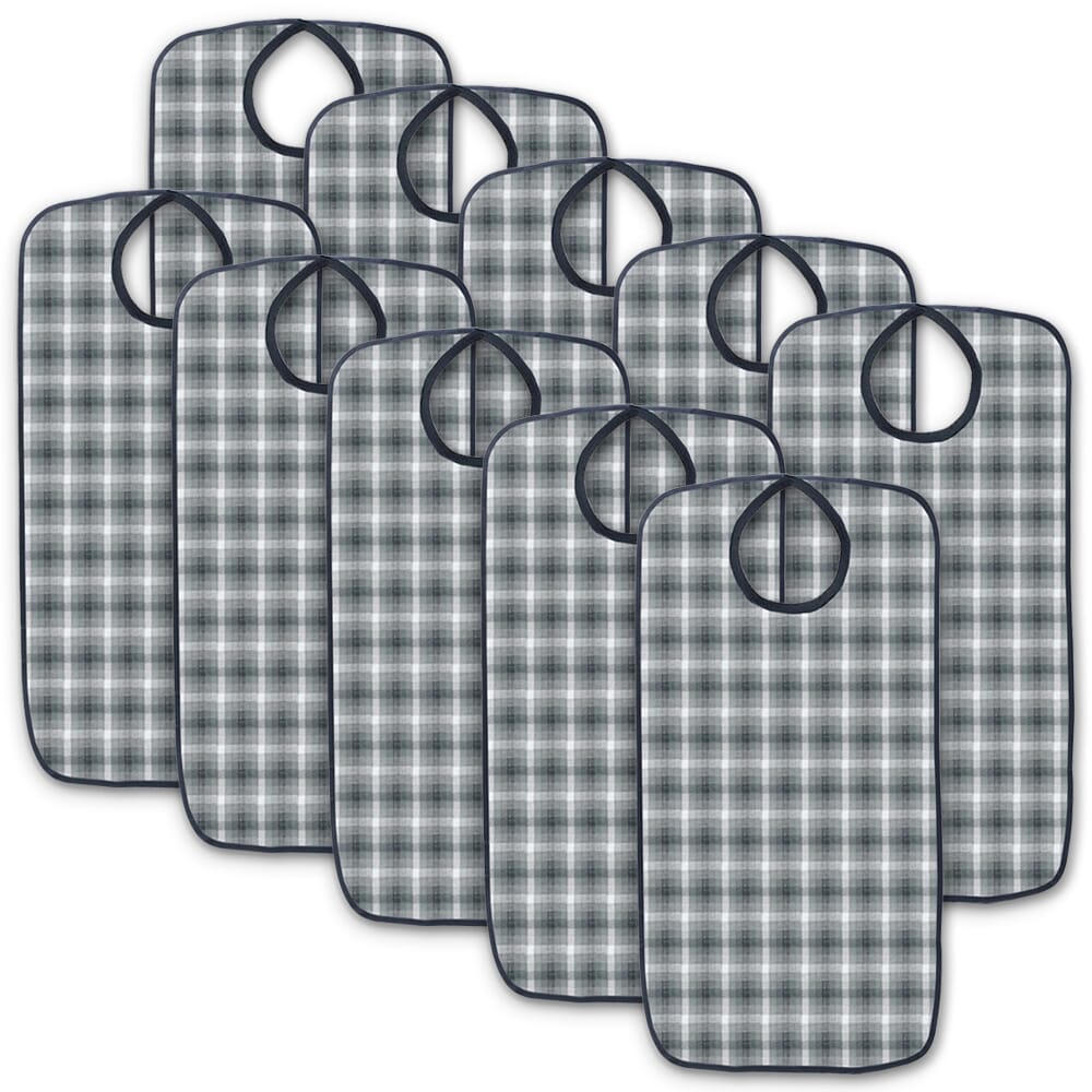 View Large Polyester Adult Bib Pack of 10 information