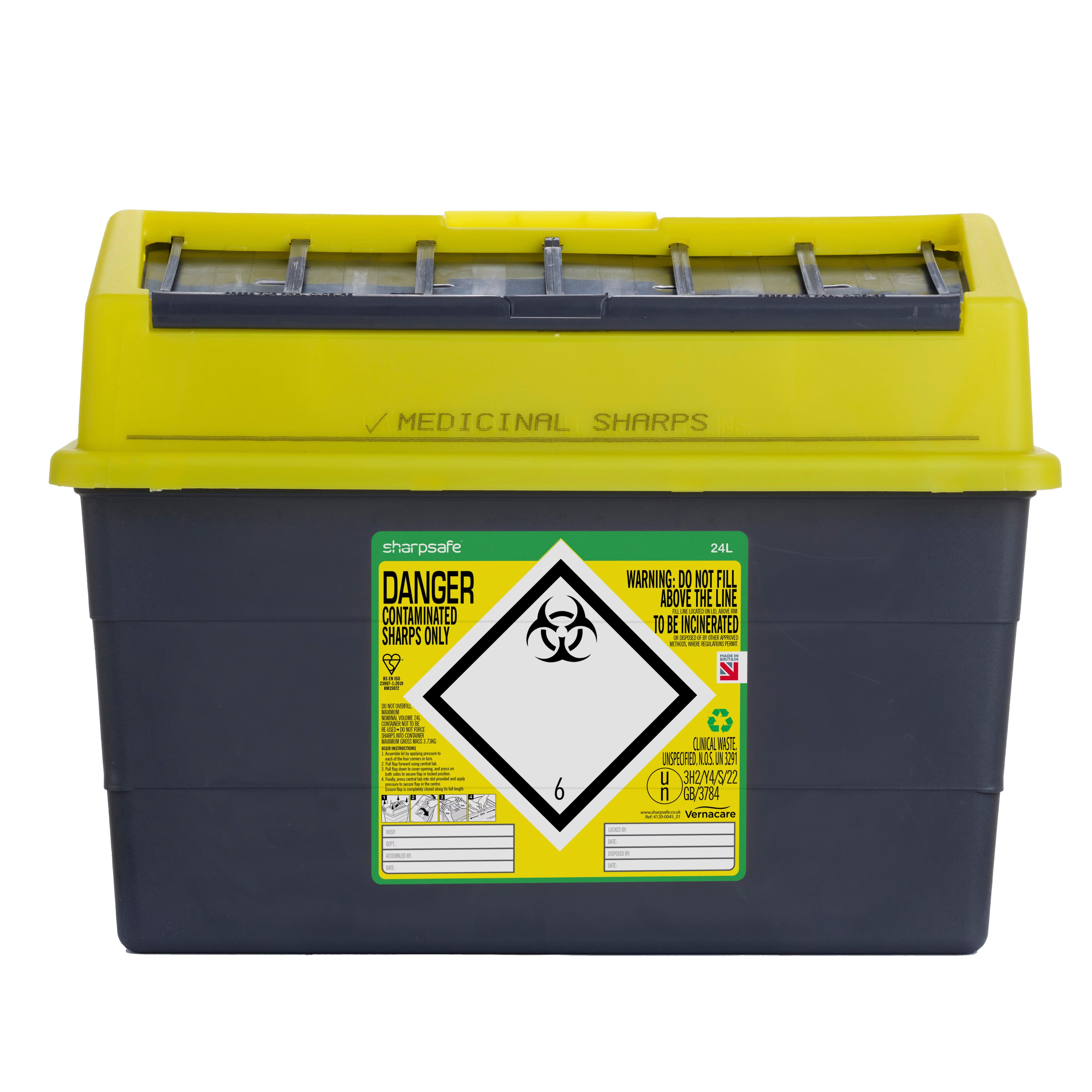 large sharps bin 24 litre
