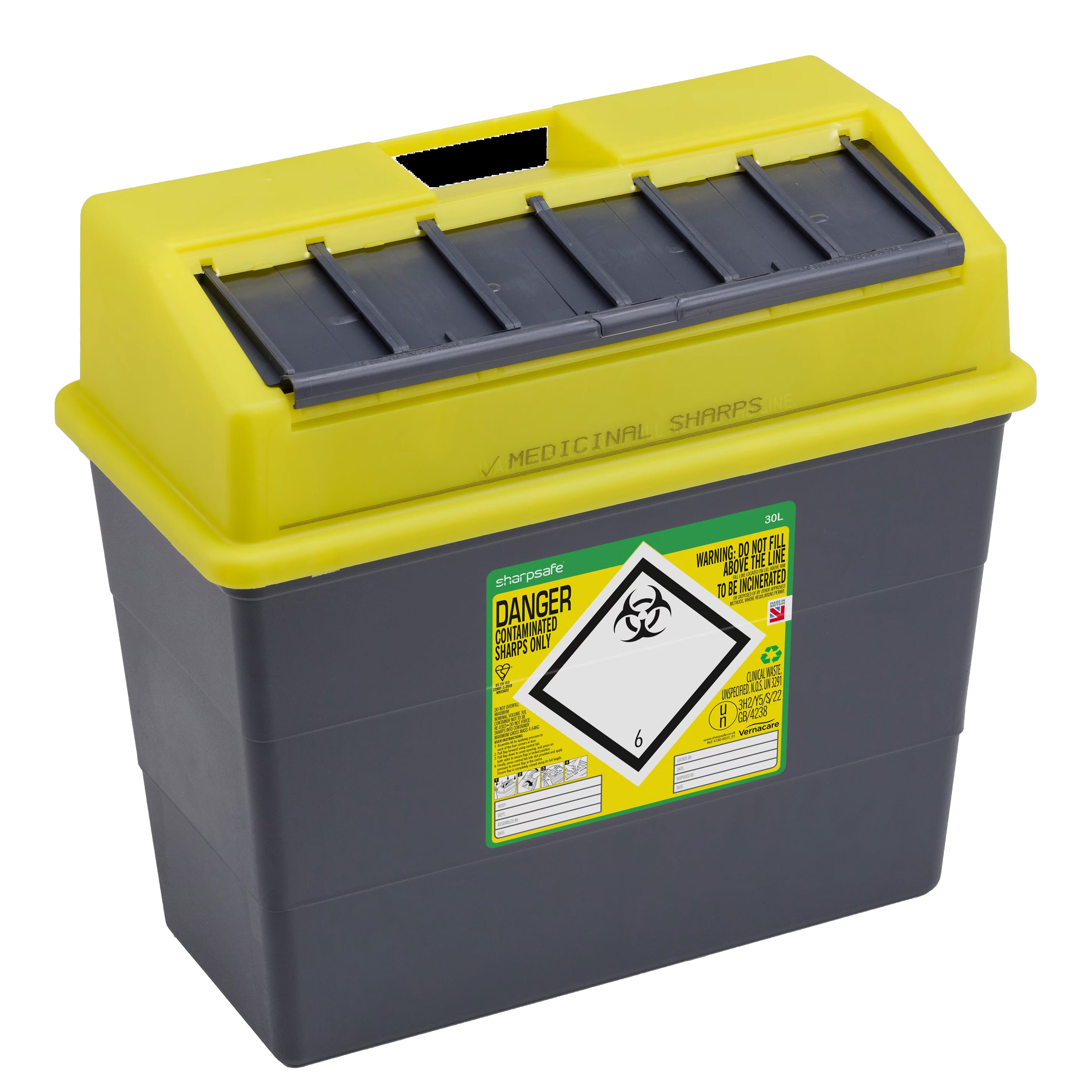 large sharps bin 30 litre