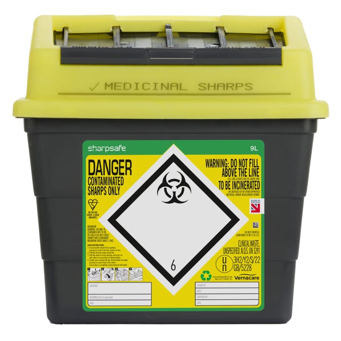 large sharps bin 9 litre