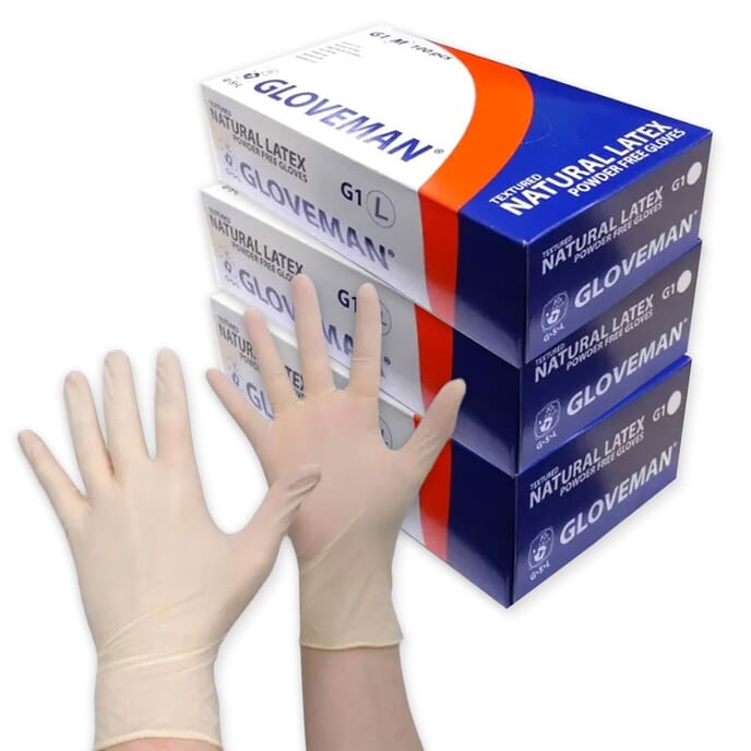 latex gloves large 3 boxes