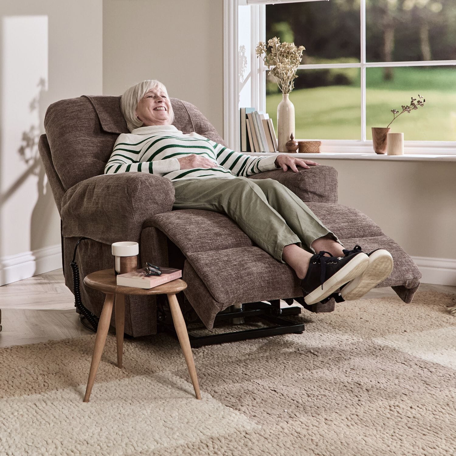 Lawson Rise & Recline Chair - Flint Chair - Cocoa Chair from Essential Aids