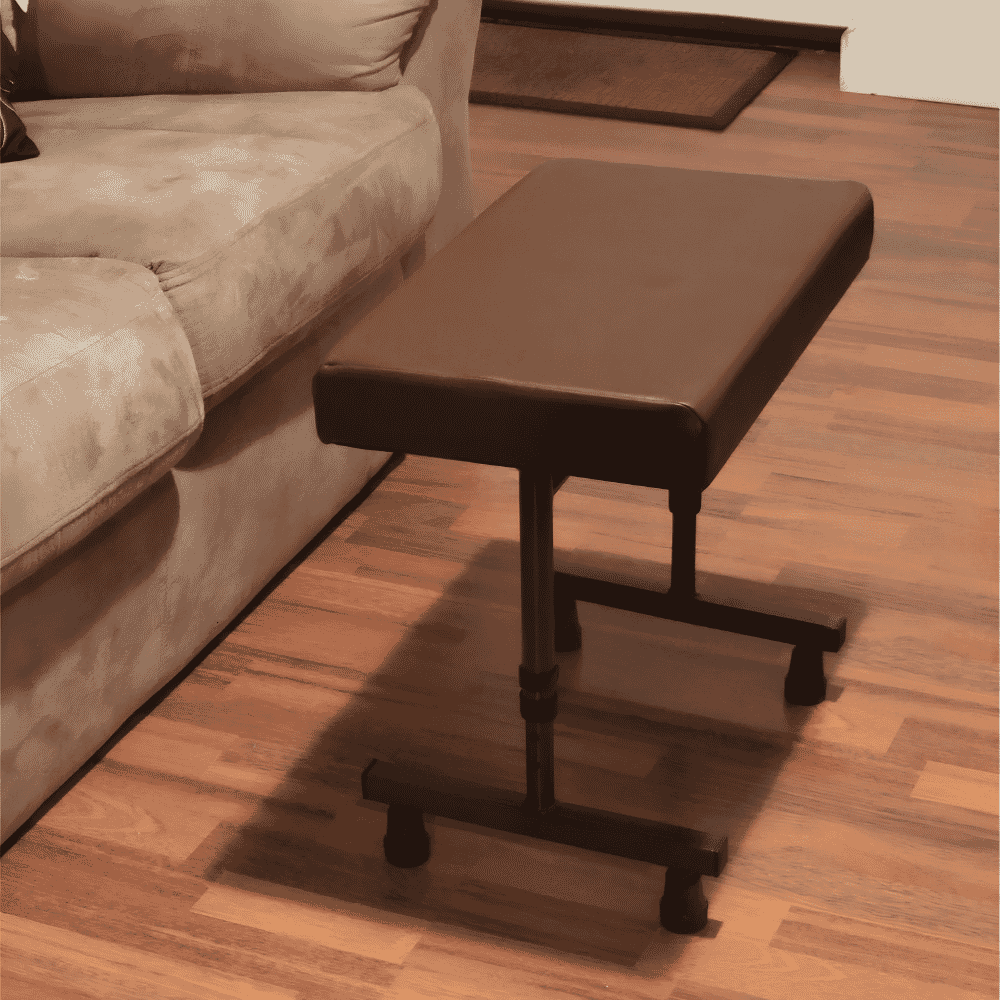 leg and foot rest in situ